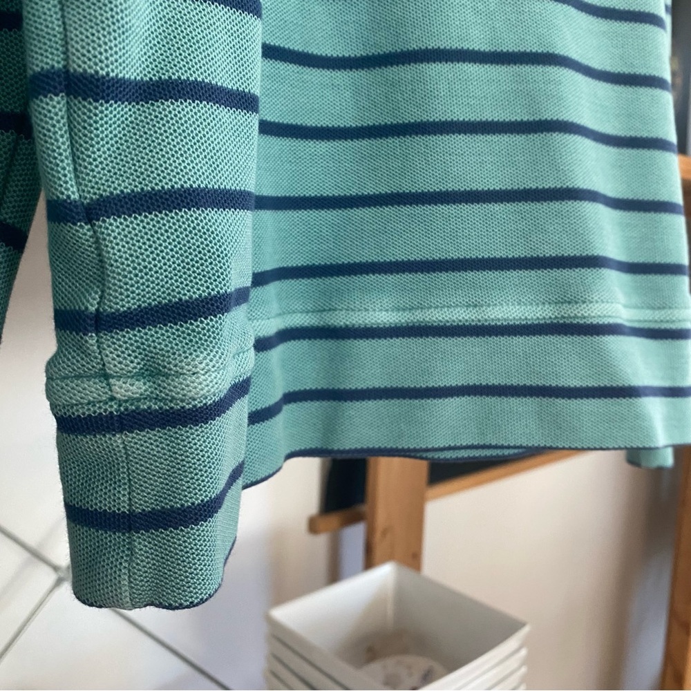 Vineyard Vines Boys Blue Stripe Garment-Dyed Saltwater Half Zip Pullover Small - Picture 10 of 12